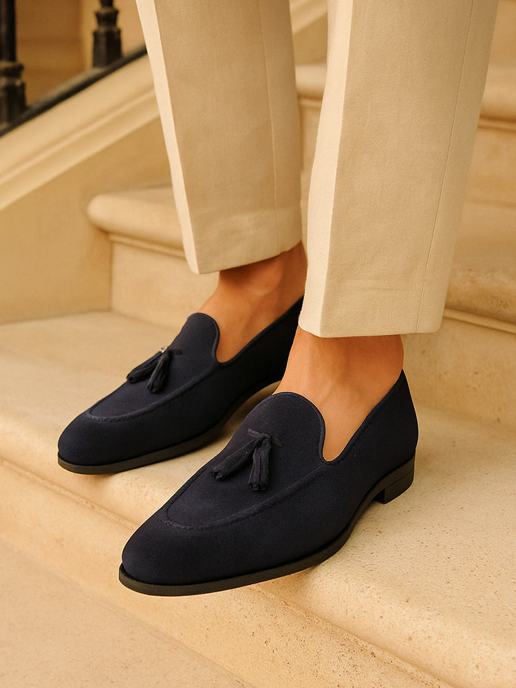 Mocasines de Ante con Borlas