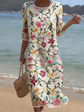 Erica vestido floral informal Elena Moreti