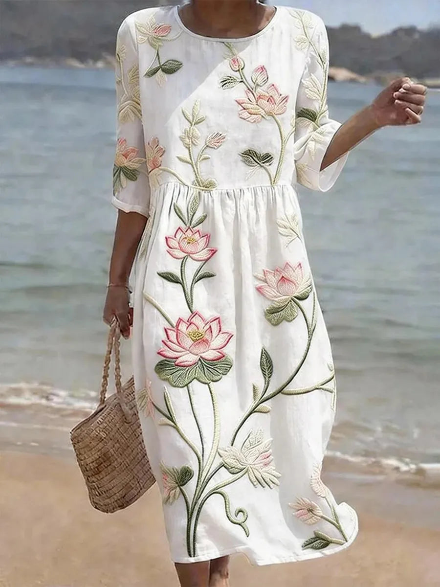 Chloe vestido floral verano Elena Moreti