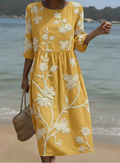 Lauren vestido floral estampado Elena Moreti