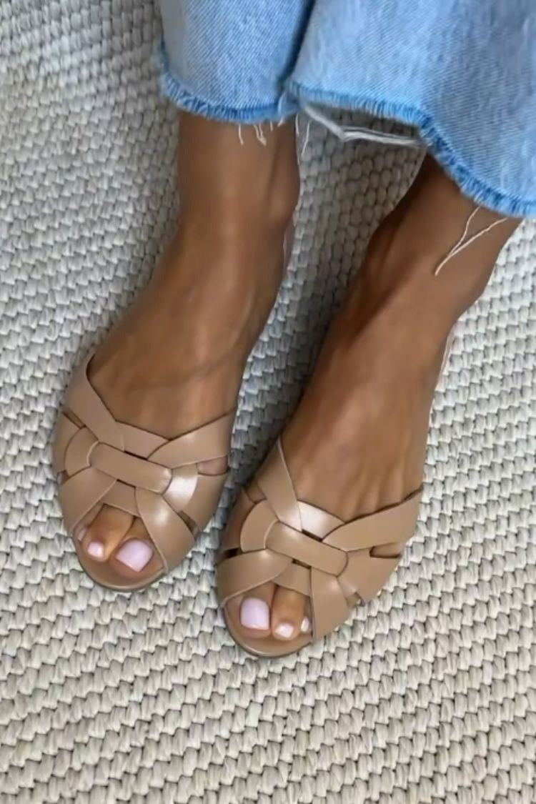 Serafina | Sandalias Trenzadas Naturaleza