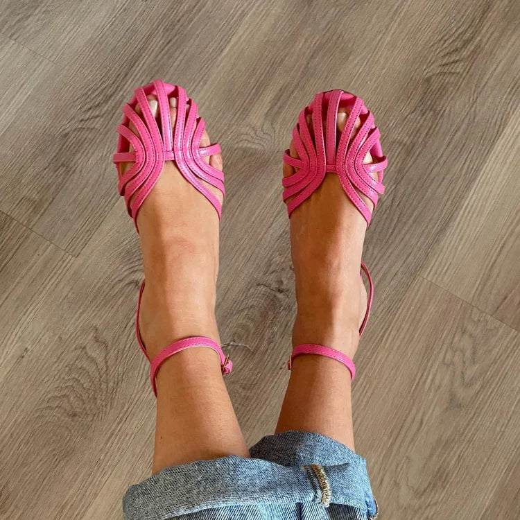 Vittoria | Sandalias Doradas con Joyería