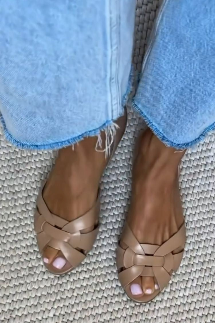 Serafina | Sandalias Trenzadas Naturaleza