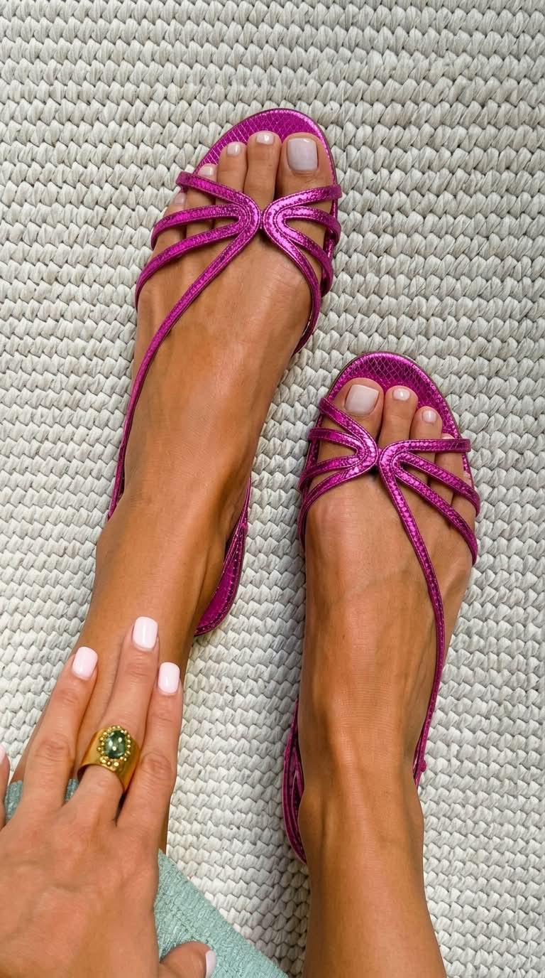 Ginevra | Sandalias Doradas Elegancia Estival