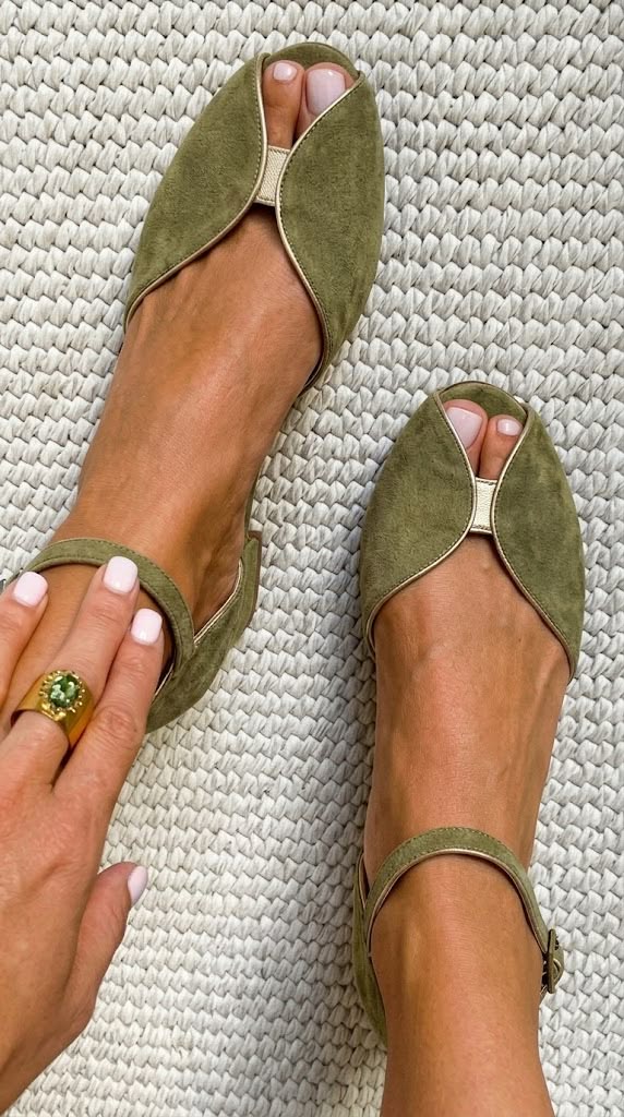 Olivia | Sandalias Elegantes Color Salvia