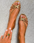 Ginevra | Sandalias Doradas Elegancia Estival