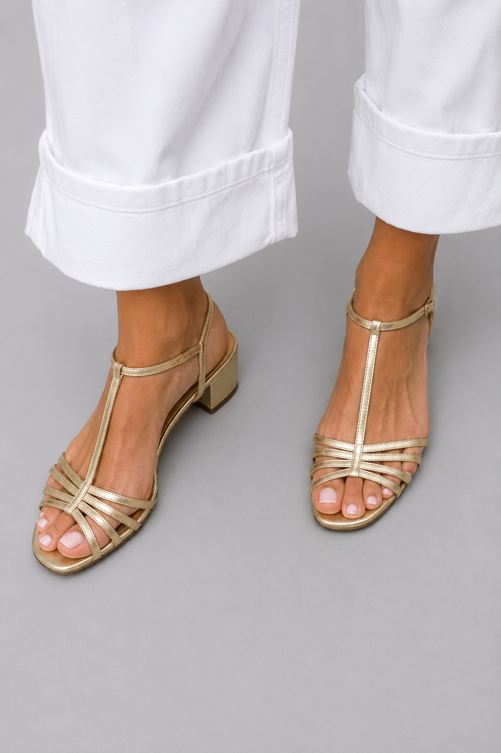 Allegra | Sandalias Doradas Elegancia Cotidiana