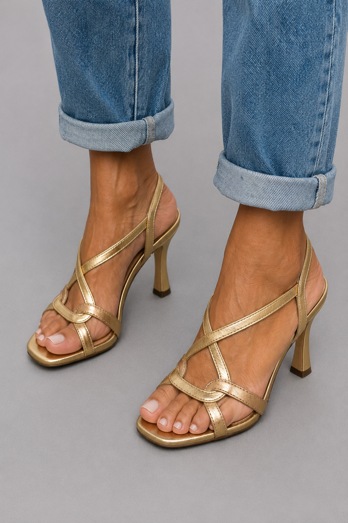 Elisabetta | Sandalias Doradas Encanto Estival