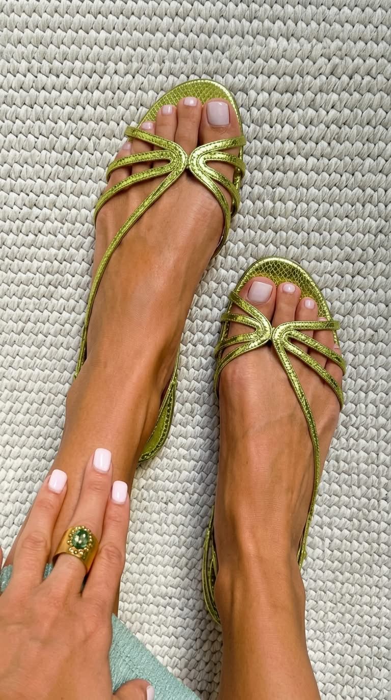 Ginevra | Sandalias Doradas Elegancia Estival