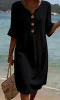 Vestido informal negro de mujer Elena Moreti